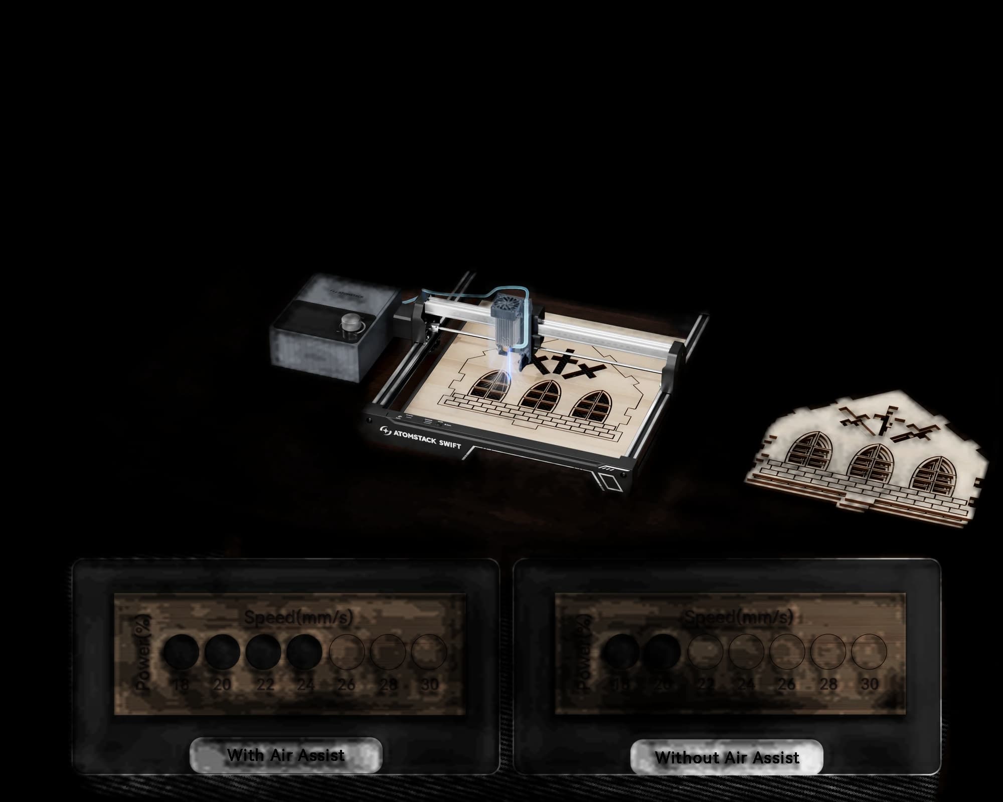 AtomStack F40 Air Assist Set for Swift Laser Engraver