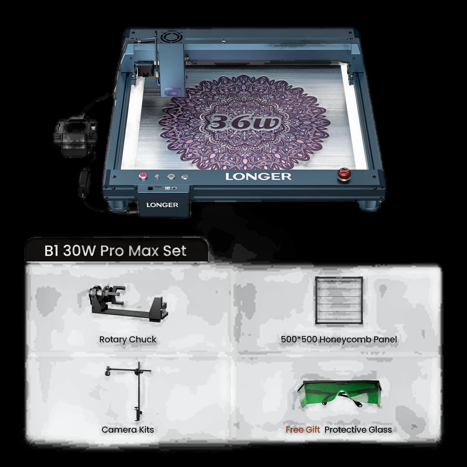 Longer B1 30W/40W Laser Engraving Machine