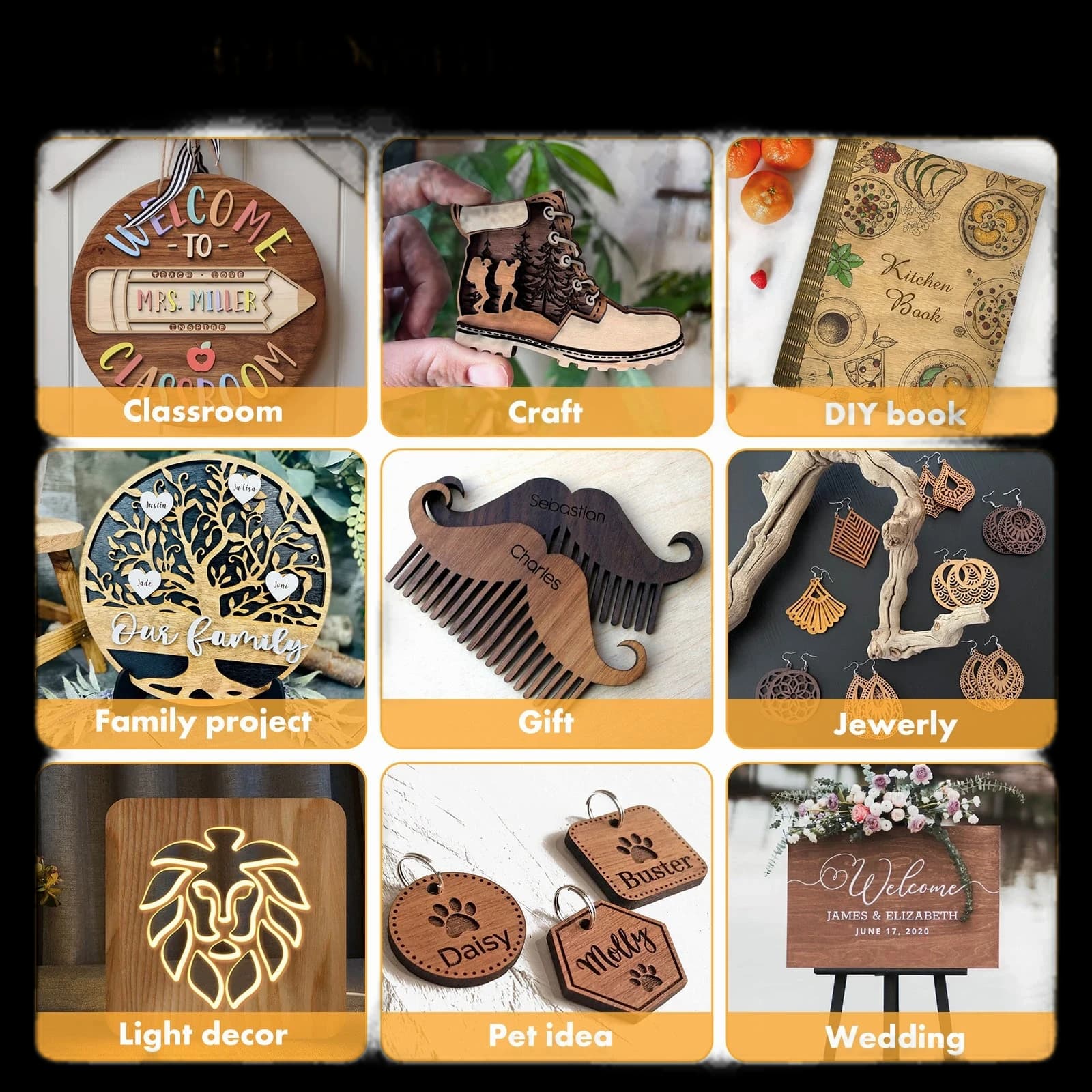 Longer Diversified Plywood Sheets for Your DIY Projects (11.8" x 11.8“ x 0 .118”)