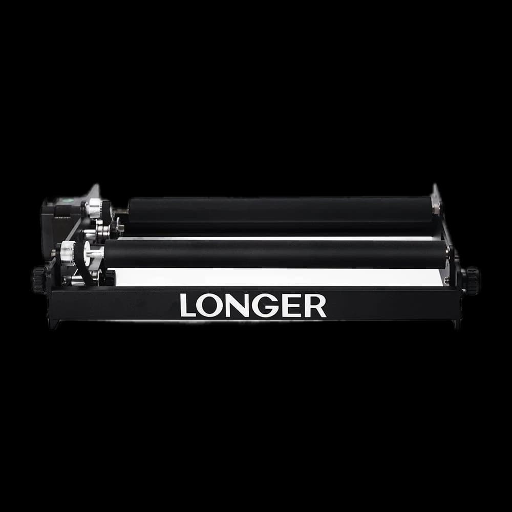LONGER Laser Engraver Rotary Roller, Y-axis Rotary Roller 360° Rotation for Laser Engraver Engraving Cylindrical Objects Tumblers Cans Cups Bottles, Adjustable 6-200mm Diameters