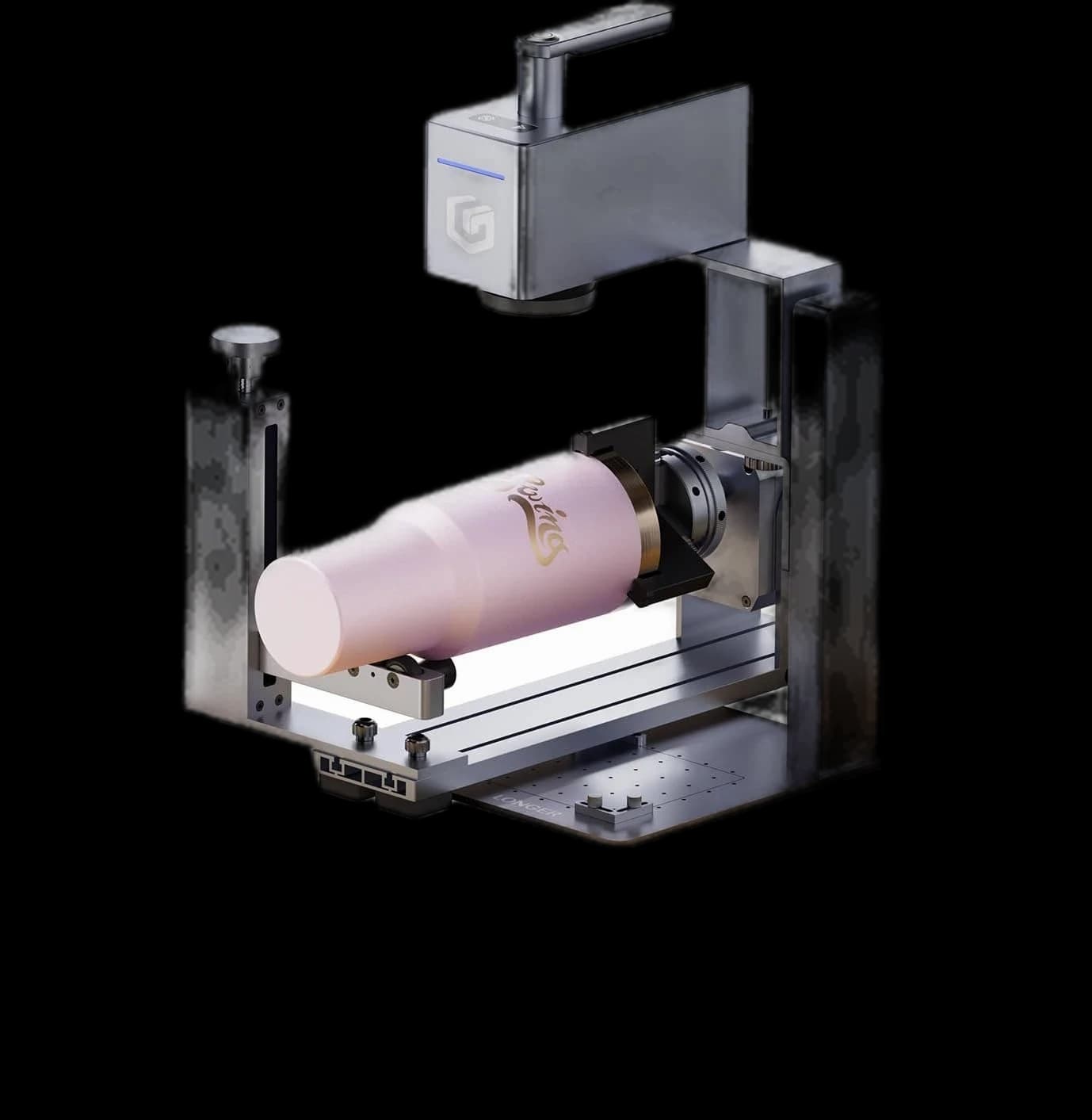 Longer Nano Pro Portable Laser Engraver with 4-in-1 Rotary Extension, 5000mm/s High-Speed 12W Laser Engraver, and Cutter, DIY Engraver Tool for Wood, Acrylic, Leather, Cloth, Metal, Ceramics