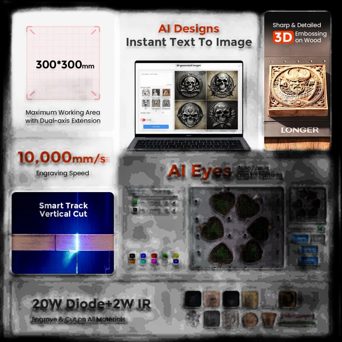 Longer Nano Duo AI Laser Engraver