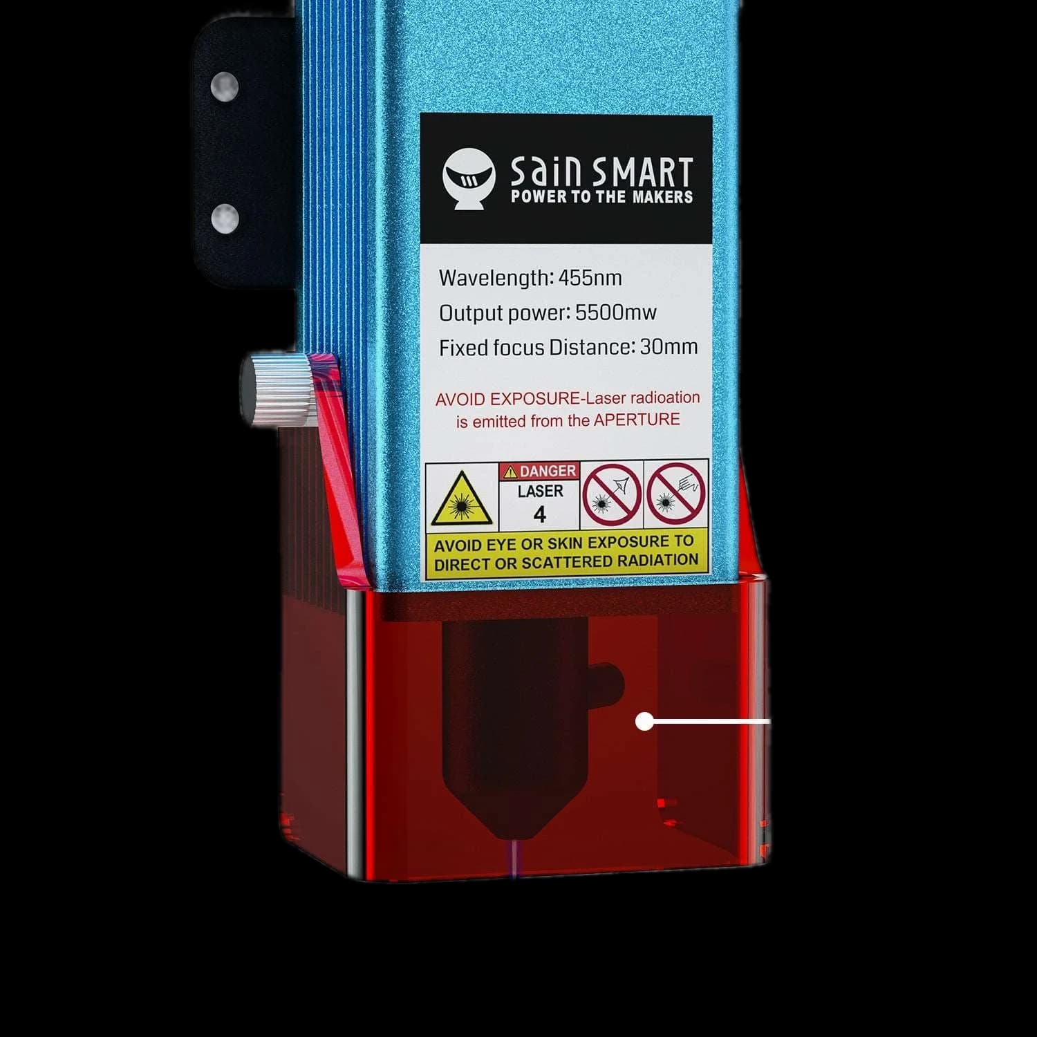 5.5W Compressed FAC Laser Module for PROVerXL 4030 V1 & V2, LC-60A, 4040-PRO, 4040 Reno, 3030-PROVer MAX with Air Assist Nozzle