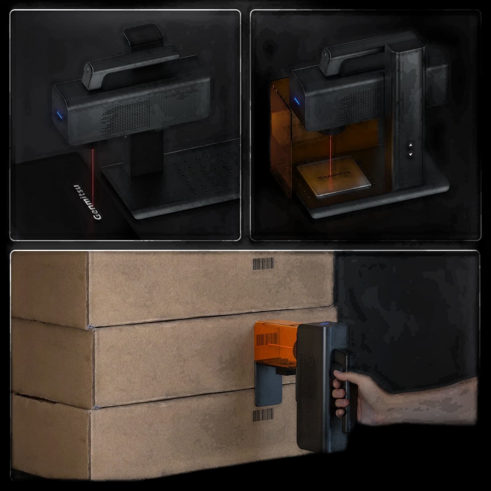 Z5-1 Fiber Laser Machine, 4K Marking Resolution, Fast Metal Marking, LightBurn Support