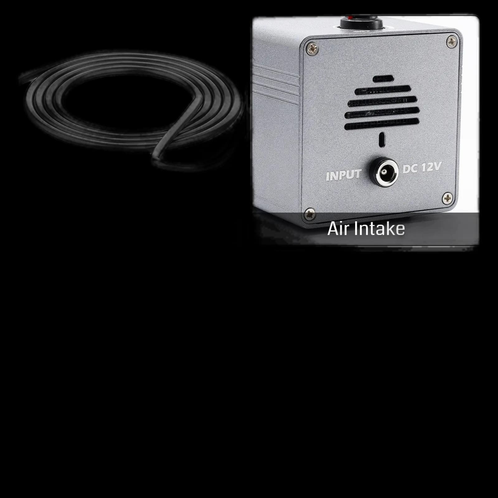 Air Assist Pump for Laser Cutter, Compatible with Genmitsu Kortek and Most CNC Milling or Laser Engraving Machine in The Market, Remove Smoke & Dust, Protect Desktop & Laser Lens