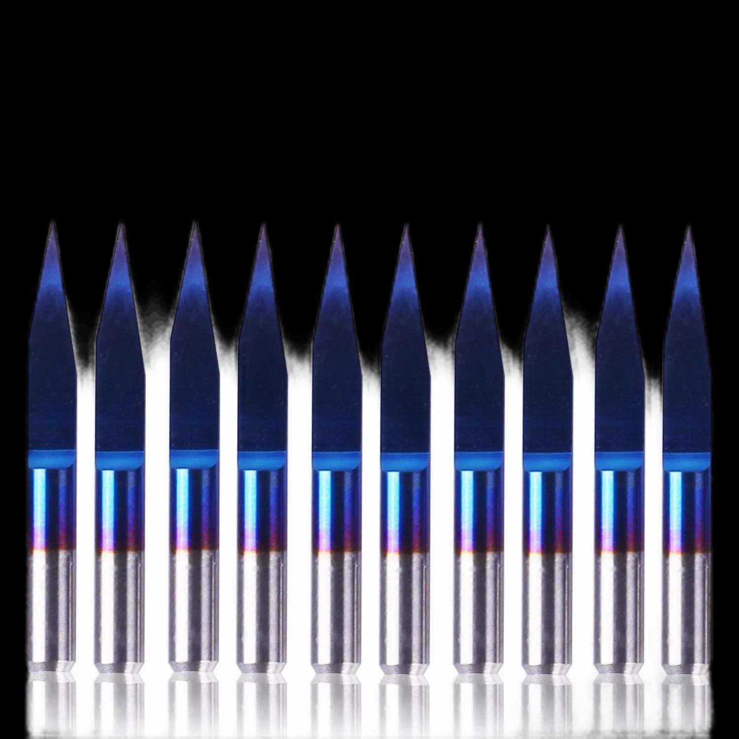 70V20, 1/8", 20 Degree, 0.1mm Cutting, 10-PCS Engraving Bits