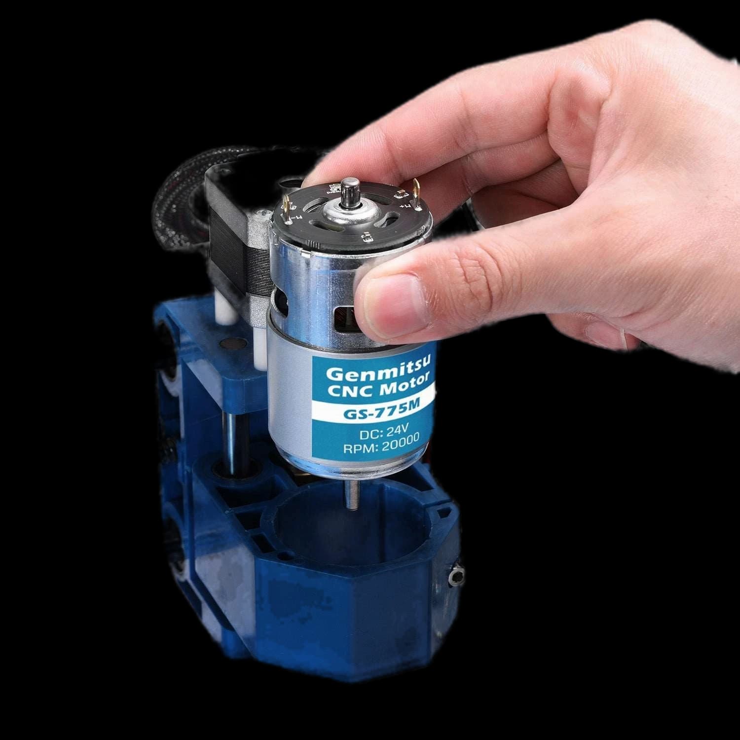 3018 GS-775MR 24V 20kRPM Spindle + Collet Holder + Motor Noise Suppression