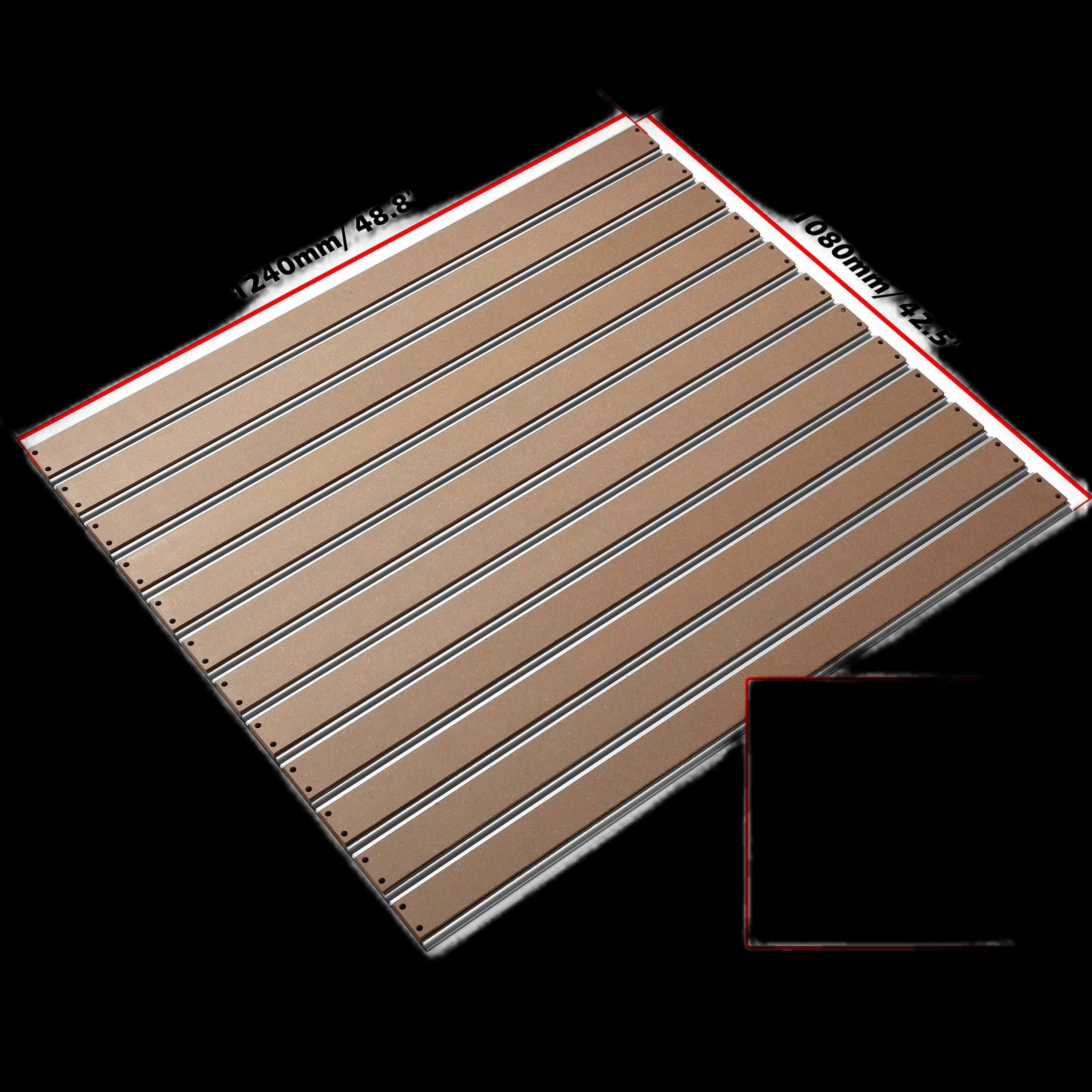 1010 Aluminum & MDF Hybrid Spoilboard for PROVerXL 1010 Extension Kit, T-Track Grid Table