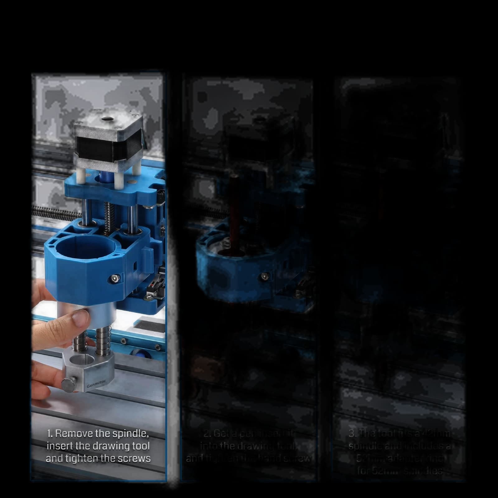 CNC Router Drawing Robot Tool, Pen Plotter Handwriting Robot Module, Easily Transform CNC Into Writing Machine, Ideal For CNC Hobbyists & Creative Projects