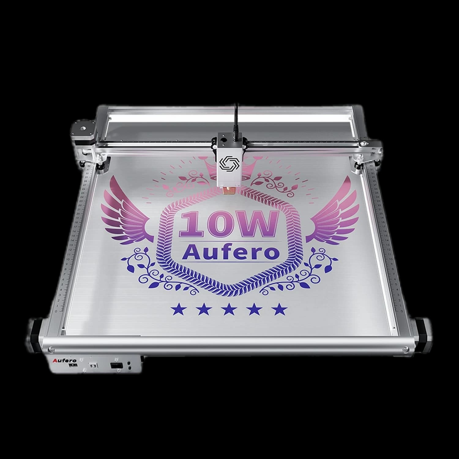 Aufero AL2 Laser Engraver Machine 5W/10W Output for DIY Laser Cutter Engraving Machine Engarved Laser for Wood Metal Aluminum Glass Leather 10000mW