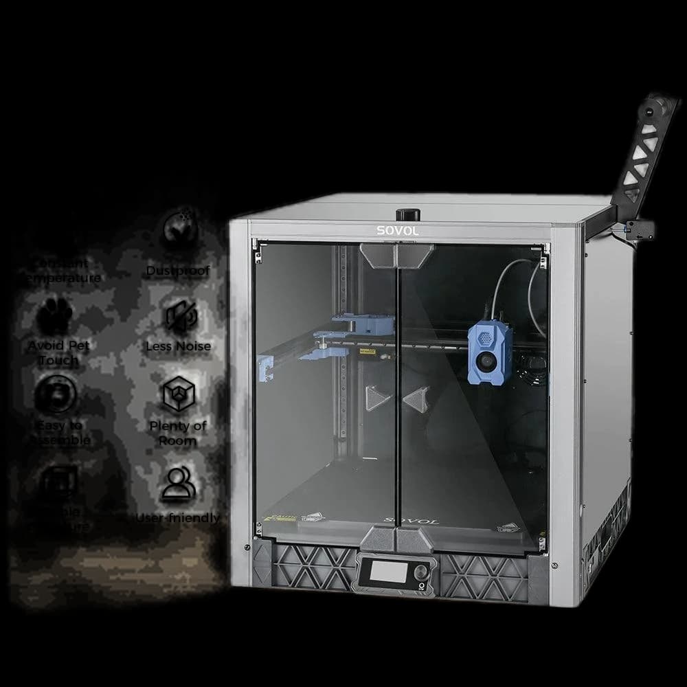 SV08 Glass Open Enclosure